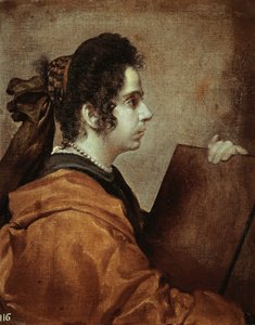 Sibilla (Juana Pacheco) by Diego Rodriguez de Silva y Velazquez