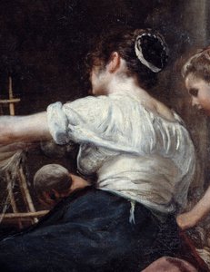 The Spinners or the Arachne (detail) by Diego Velázquez
