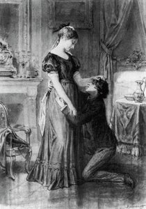 Illustration for Confession of Child Of Century, novel by Alfred de Musset by Diogene Ulysse Napoleon Maillart