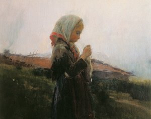 Knitting (detail) by Dionisio Baixeras Verdaguer