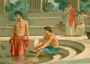 Telemachus and Pisistratus in the palace of Menelaus