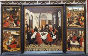 Paintings of the Last Supper, Louvain, Flemish Brabant, Flanders, Belgium