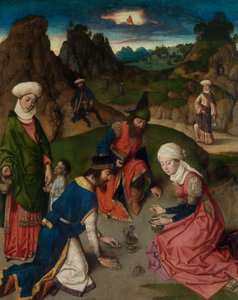 The Gathering of the Manna (detail) by Dirck Bouts