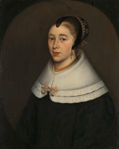 Portrait of a Woman, thought to be Catharina Kettingh (1626/27-73), Wife of Bartholomeus Vermuyden by Dirck Craey