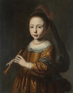 Portrait of Elizabeth Spiegel, 1639 by Dirck Dircksz. Santvoort