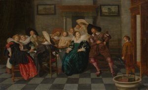 A Banquet by Dirck Hals