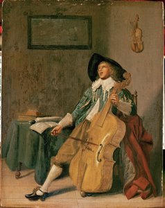 The Cello Player by Dirck Hals