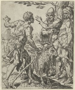Chira Looking for the Prostitute by Dirck Volckertsz. Coornhert (attributed to)