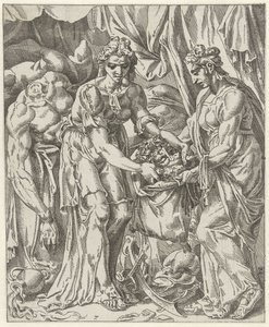 Judith Puts the Head of Holofernes in a Bag (series title: Judith and Holofernes)