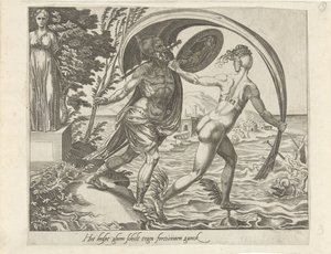 No Shield Protects against Misfortune; The Greater your Fortune, the Bigger your Sorrows (Proverbs about Fortuna, series title) by Dirck Volckertsz. Coornhert (attributed to)