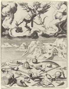 Sensual love overcomes earthly occupations (series title: Triumphs of Petrarch)