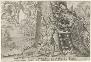Storming of Rome, 1527 (Victories of Charles V) by Dirck Volckertsz. Coornhert