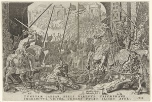 Capture of Tunis, 1535 (Victories of Charles V series) by Dirck Volckertsz. Coornhert