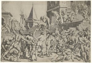Massacre of the Innocents in Bethlehem by Dirck Volckertsz. Coornhert