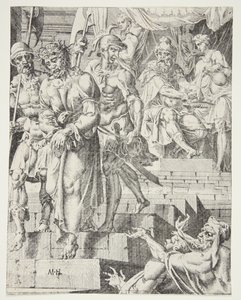 Pilate Washing His Hands by Dirck Volckertsz. Coornhert