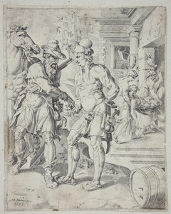 The Samaritan Paying the Innkeeper for the Care of the Wounded Man