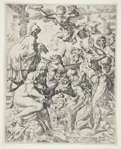 The Adoration of the Shepherds by Dirck Volckertsz. Coornhert