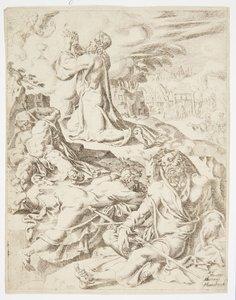 The Agony in the Garden by Dirck Volckertsz. Coornhert