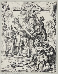 The Descent from the Cross by Dirck Volckertsz. Coornhert