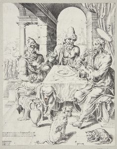 The Supper at Emmaus by Dirck Volckertsz. Coornhert