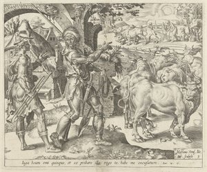 Second Pretext: The New Flock (Parable of a Wedding Feast) (series title) by Dirck Volckertsz. Coornhert