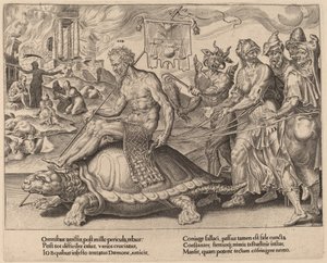 The Triumph of Job by Dirck Volckertz Coornhert after Maerten van Heemskerck