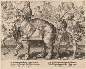 The Triumph of Saint Stephen by Dirck Volckertz Coornhert after Maerten van Heemskerck