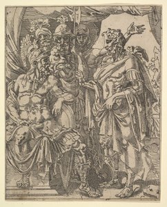 Achior Pleading with Holofernes for the Israelites, from The Story of Judith and Holofernes by Dirck Volkertsen Coornhert