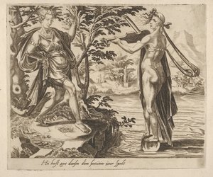 The One to Whom Fortune Is Playing Will Dance Merrily from Six Sayings about Fortune, ca. 1560