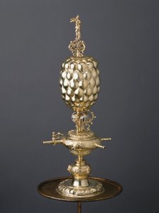 Parcel-gilt trick drinking cup, circa 1630