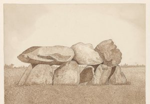 Dolmen near Tynaarlo by Dirk Arnoldus Tavenraat