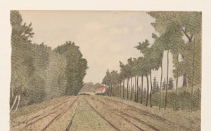 Landscape with a Building in the Distance by Dirk Arnoldus Tavenraat