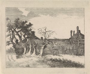 Willows by a Farm