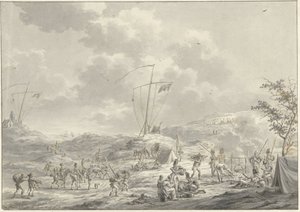 Camp of the Russian Army at Callantsoog in 1799