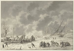 Flight of the Landzaten to Texel, January 1795