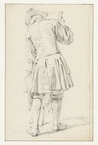 Standing Soldier with a Rifle, Seen from Behind