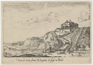 View of the Church of Santo Amaro in Lisbon (title on object: Vista de Santo Amaro e Prospectiva do Lugar de Bellem) (series title: Views of Lisbon)