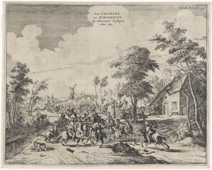 Spaniards Defeated by Don Cantelmo at Borgerhout, 1643