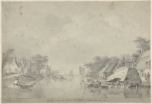 View of the River Lek in Utrecht by Dirk Verrijk