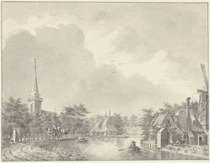 The village of Harmelen on the Leidse Vaart outside Utrecht by Dirk Verrijk