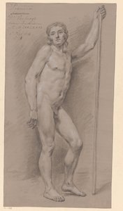 Standing Male Nude, Front View (2nd Prize 1776) by Dirk Versteegh