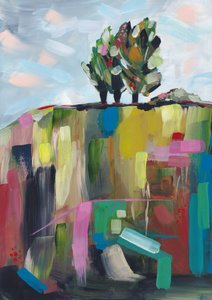 Vibrant Hillside Trees