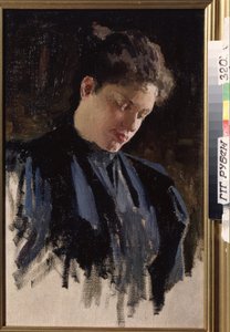 Portrait of the Artist Olga Ludvigovna Della-Vos-Kardovskaya by Dmitri Nikolayevich Kardovsky