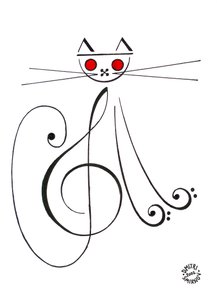 Musical Cat by Dmitri Smirnov