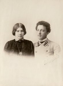 Alexander Blok, Russian Poet, with His Wife Lyuba