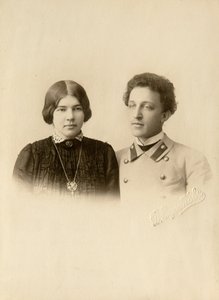 Portrait of the poet Alexander Blok with his wife