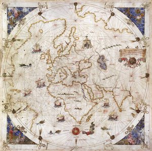 Portolan Chart of the World by Dolfin Bonaldo