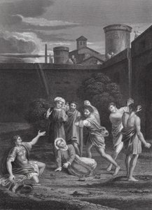 The Stoning of St Stephen, Acts, Ch VII, vs 54, 60 by Domenichino (1581 1641) (after)