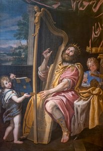 King David Playing the Harp, Domenico Zampieri, known as the Dominiquin