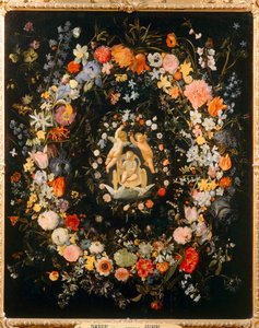 The Triumph of Love with a Surrounding of Flowers by Domenichino (1581 1641)